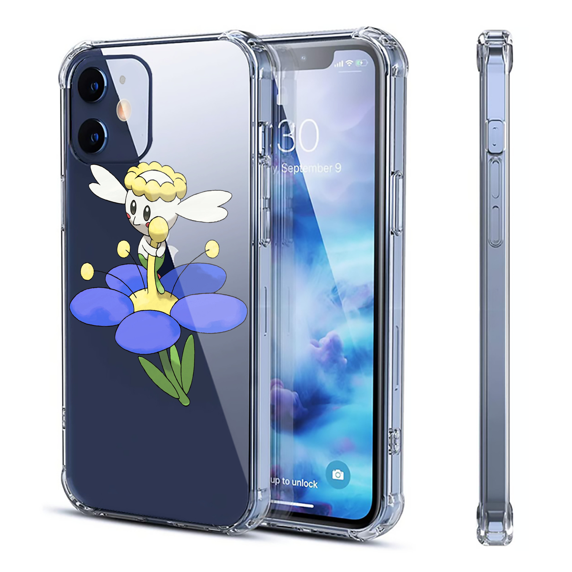 （画像用） ポケットモンスター Pokémon 【iPhone 12シリーズ対応】透明スマホケース（クリアソフトケース）